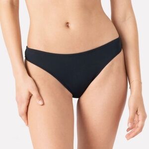 Roxy SD Beach Classics Moderate Bikini Swim Bottoms Black NWT